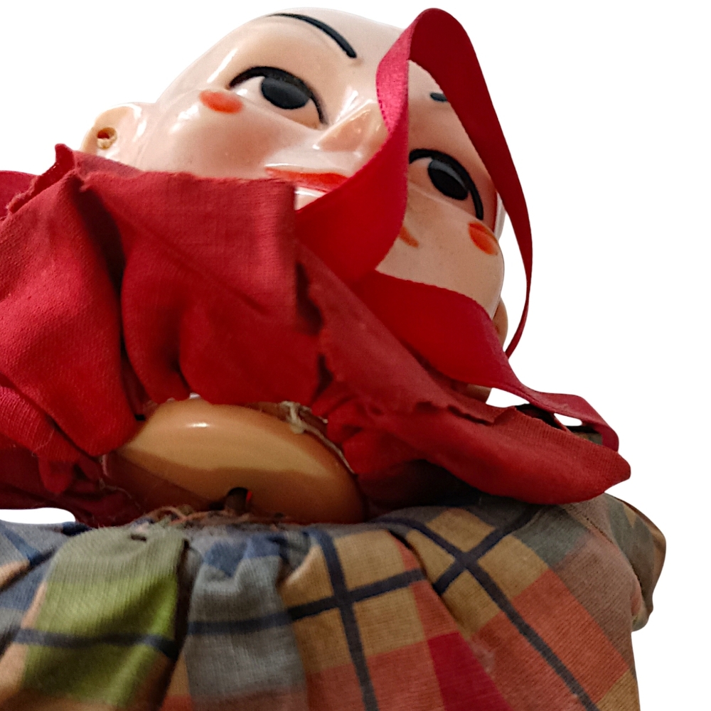 Hazzelles Bimbo The Clown Marionette Puppet BODY ONLY Composite Head 802 Vintage - Picture 3 of 16